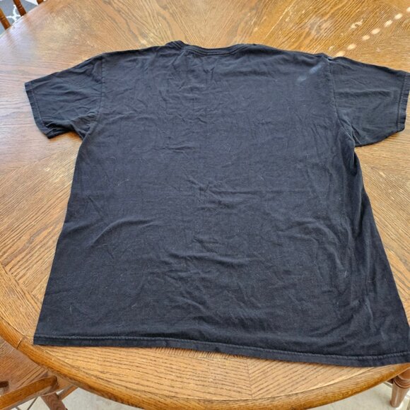 2 Fruit of the Loom T-Shirts Black and Dark Blue - Large - Picture 2 of 6